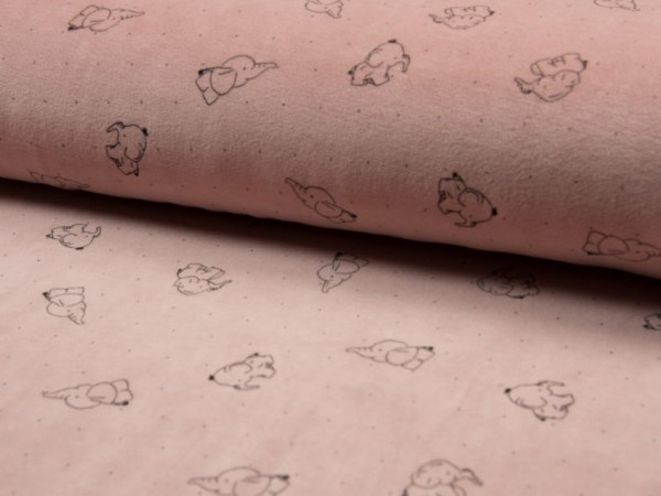 Nicky Velour "Elefant" altrosa