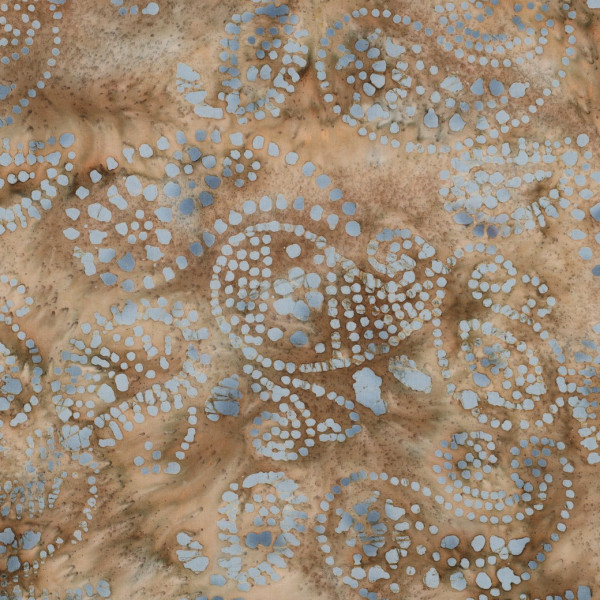 Baumwollstoff "Batik Paisley" beige