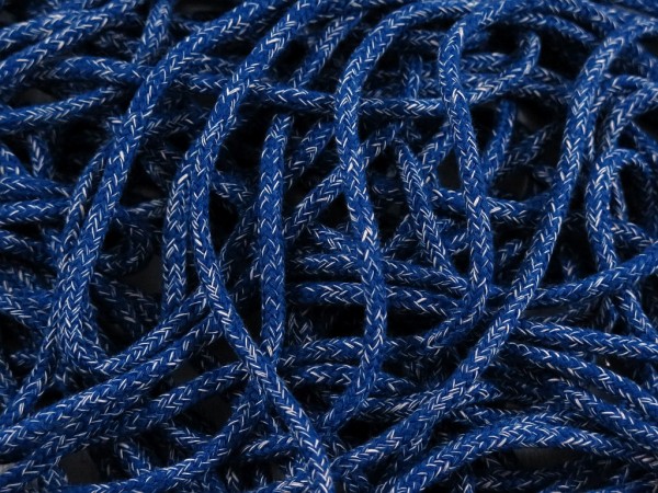 Kordel 5mm "blau meliert"
