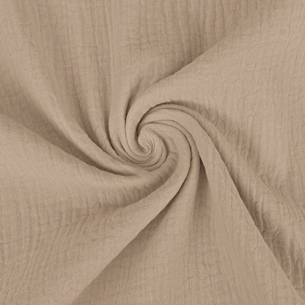 Musselin "dunkel beige 280cm breit