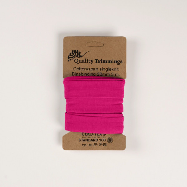 Jersey Schrägband "fuchsia"