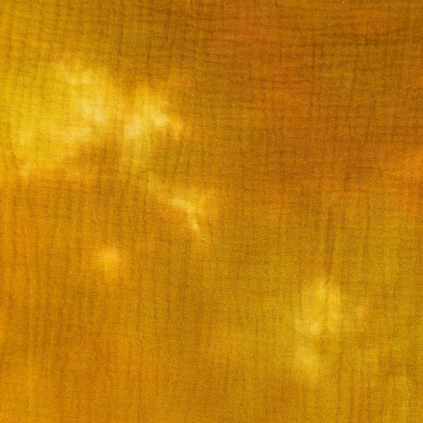 Musselin "Batik" ocker