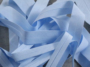 Baumwoll-Schrägband 20mm "babyblau" Baumwoll-Schrägband 20mm "babyblau"