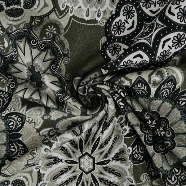Kuschelsweat Digital "Mandala" army