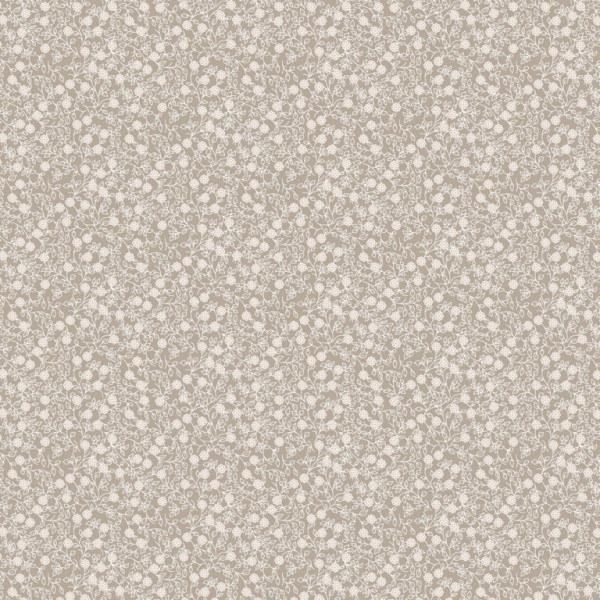 Baumwollstoff-Popeline "Minimal Flower Ranke" sand