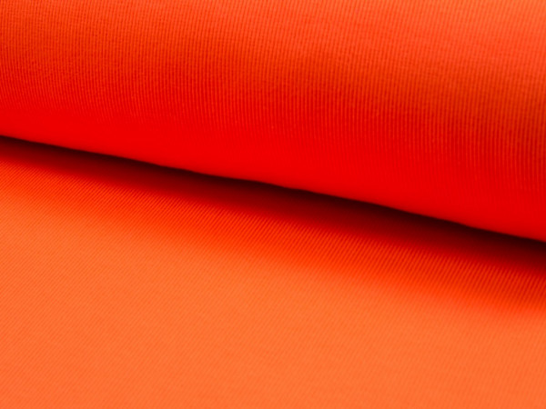 Rippbündchen Neon "orange"