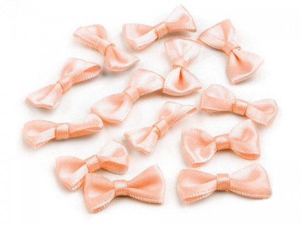 5Stk Satin Schleifen 12mmx25mm "lachs"