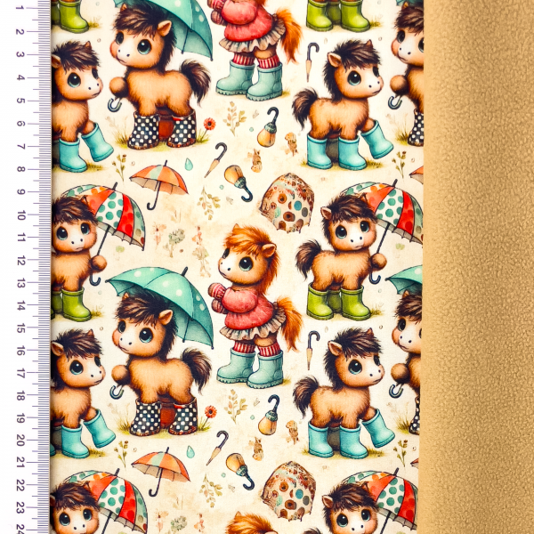 Softshell Digital "Little Ponys" beige