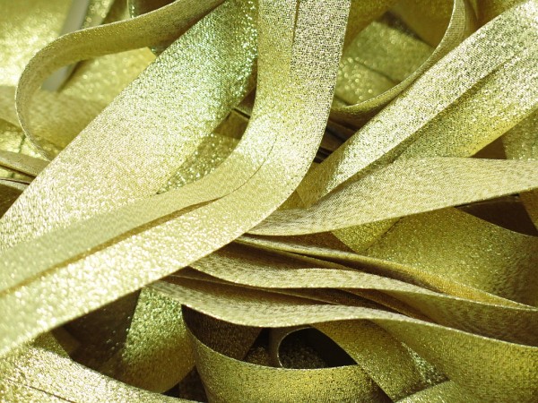 Schrägband Glitzer 20mm "gold"