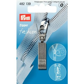 Fashion " Zipper " Silber