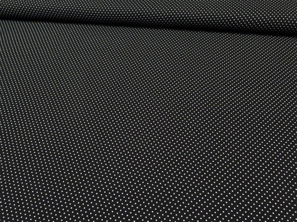 Viskose "Dots- Punkte" schwarz