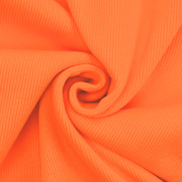 Rippbündchen Neon "orange"