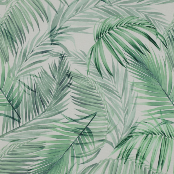 Beschichteter Webstoff "Leaves" grün