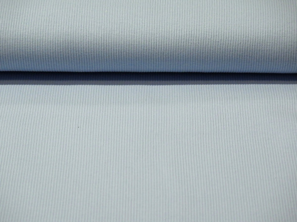 Rippbündchen "hellblau"