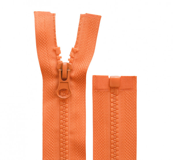 Reissverschluss teilbar - 5mm Dekor - orange