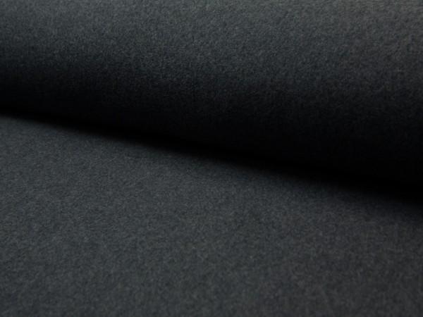 Organic Baumwollfleece "anthrazit meliert"