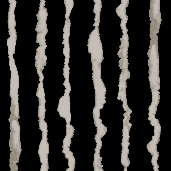 elastischer Viskose Twill " Stripes" schwarz/beige