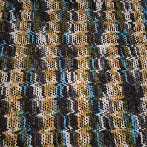 Multicolour "ZickZack" grün/blau