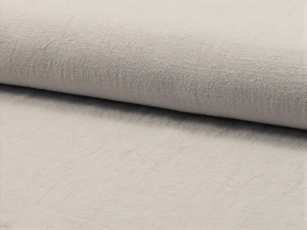 Leinen "Stonewashed" silbergrau