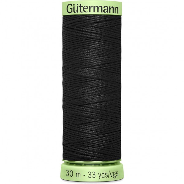 Knopflochgarn - Zierstichfaden - schwarz