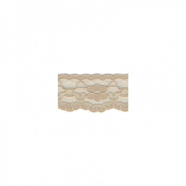 Nylonspitze Flower 25mm "taupe"
