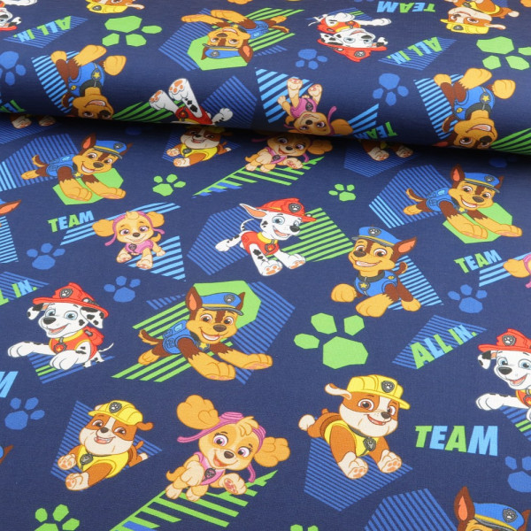 Baumwolljersey "Paw Patrol" navy