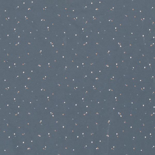 Baumwolljersey "Little Dots" blau