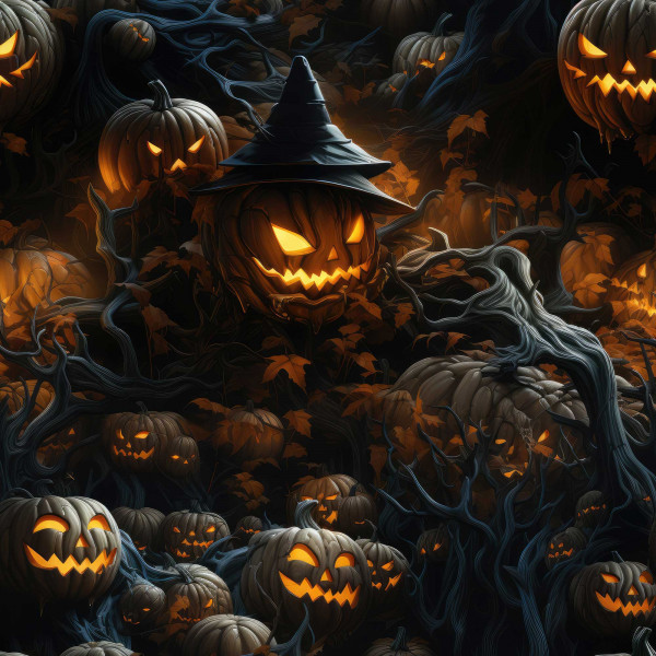 Sweat "Witch Pumpkins" schwarz