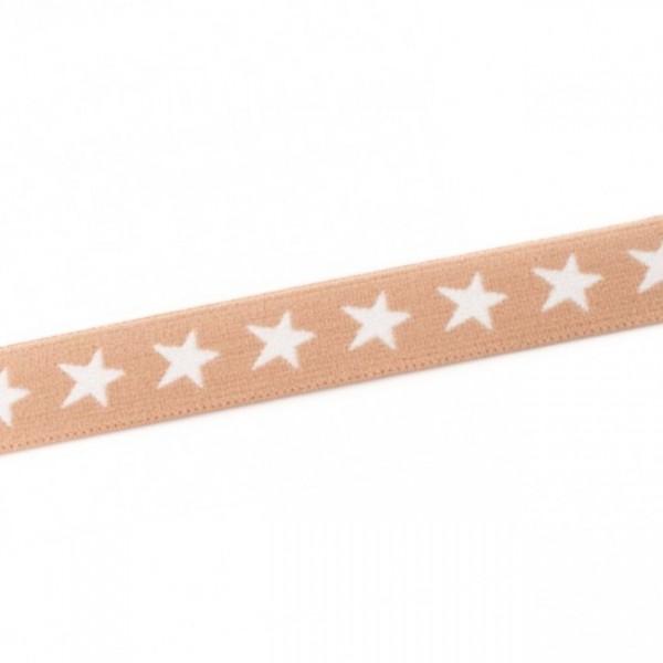 weicher Gummi 20mm "Sterne" beige