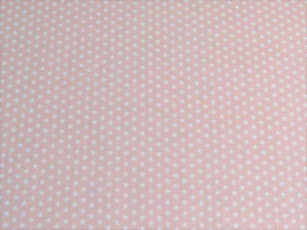 Baumwollstoff "mini Stars" rosa