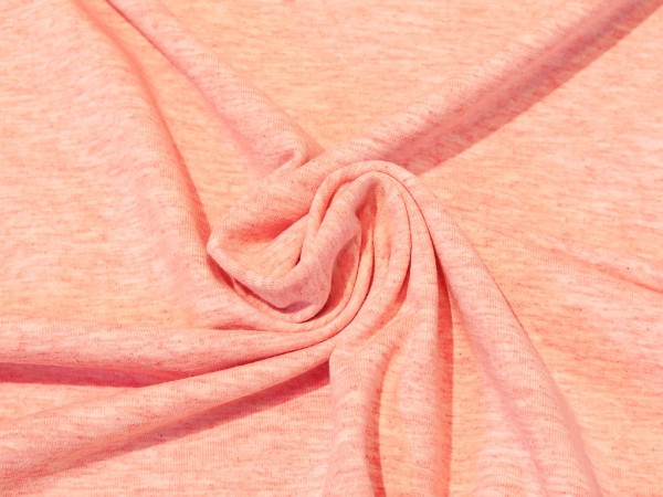 Baumwolljersey "meliert" rosa