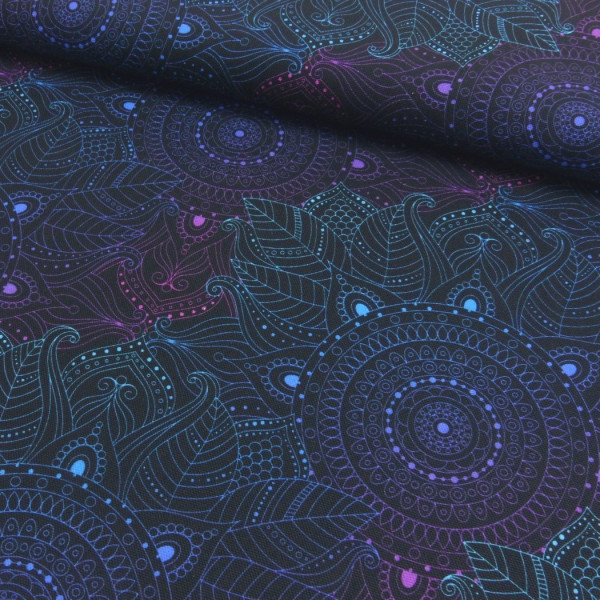 Canvas "Mandala" schwarz/multi