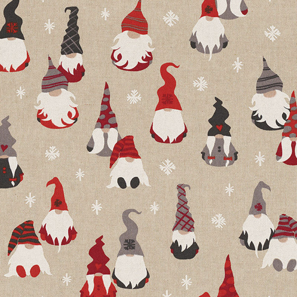 Canvas Leinenlook "Weihnachtswichtel"