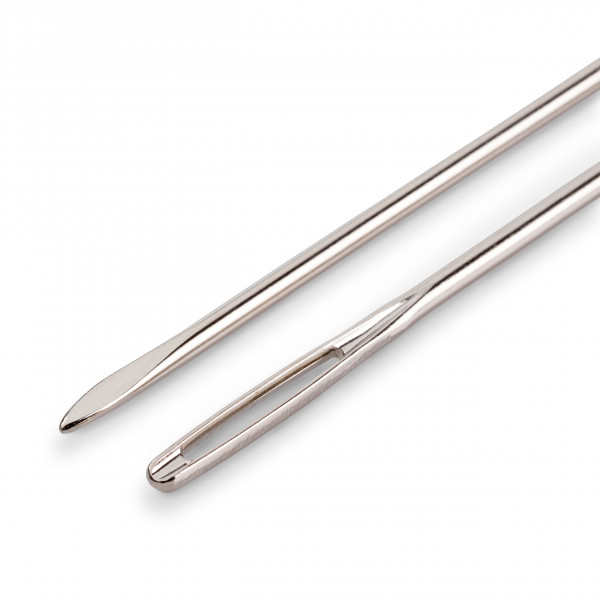 Inox " Grobstichnadel " abgeflachte Spitze