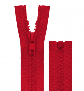 Reissverschluss teilbar - 5mm Dekor - rot Reissverschluss teilbar - 5mm Dekor - rot