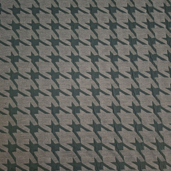 Jacquardjersey "Hahnentritt" grün
