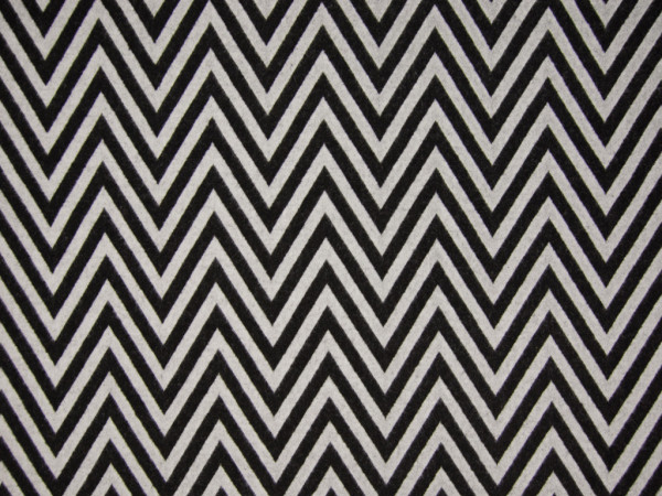 Jacquard Brushed Jersey " Chevron" schwarz