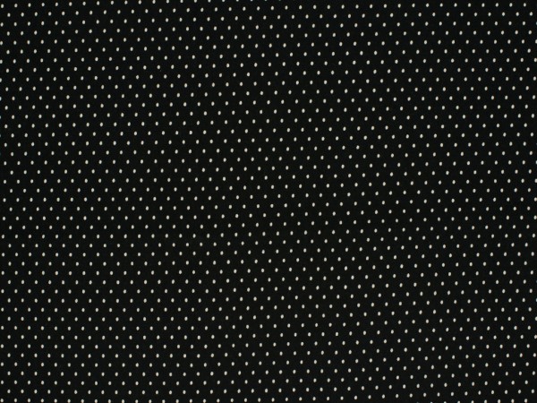 Baumwolljersey "Dots" schwarz