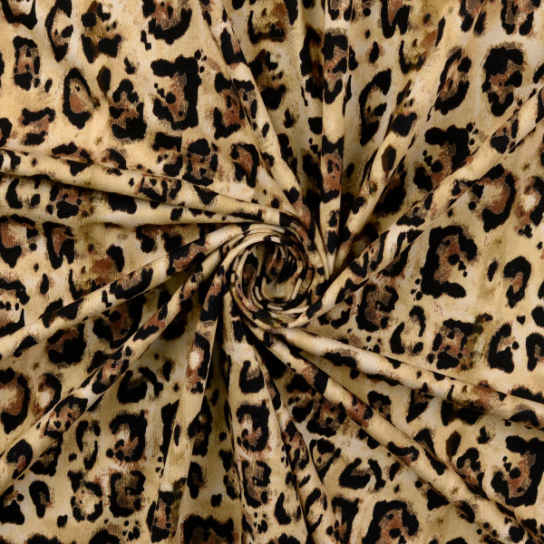 Baumwolljersey "Leo Flecken" beige