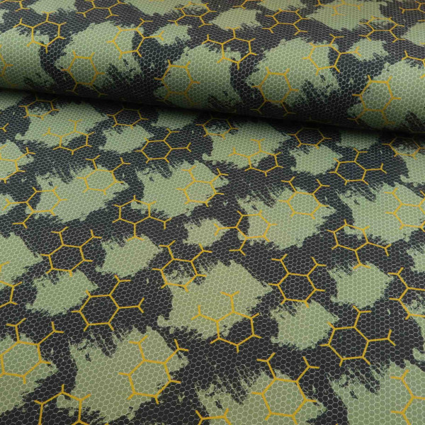 Sweat "hexagon 2" olive-schwarz