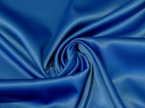 Elastischer Satin "royalblau"