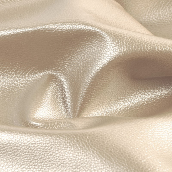 Metallic Kunstleder "creme"