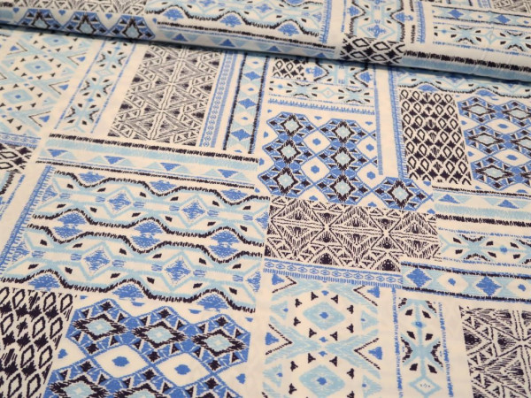 Viskose "Mata" blau