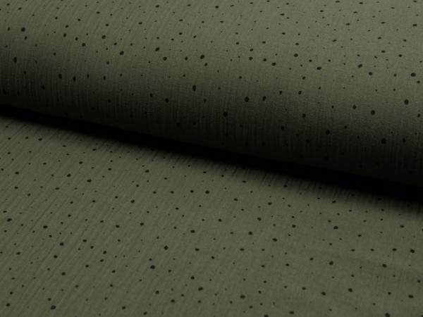 Musselin "Dots" khaki