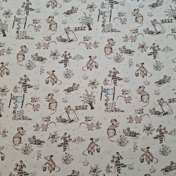 Baumwolljersey "Mäuse"