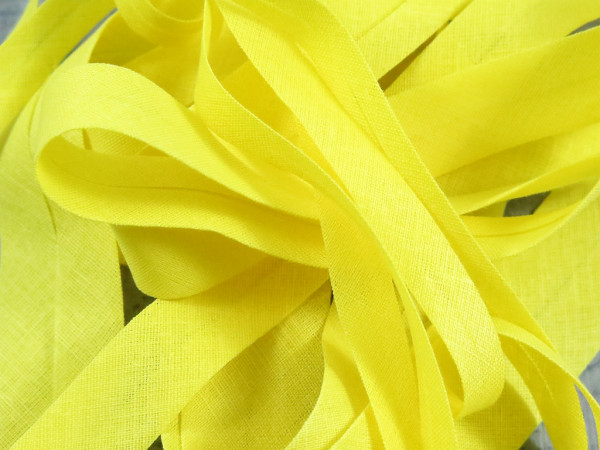 Baumwoll-Schrägband 20mm "gelb"
