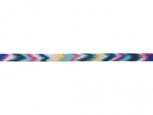 Flachkordel Multi "aqua/gelb"