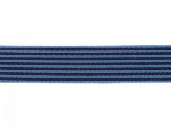 weicher Gummi 40mm "Streif" blau
