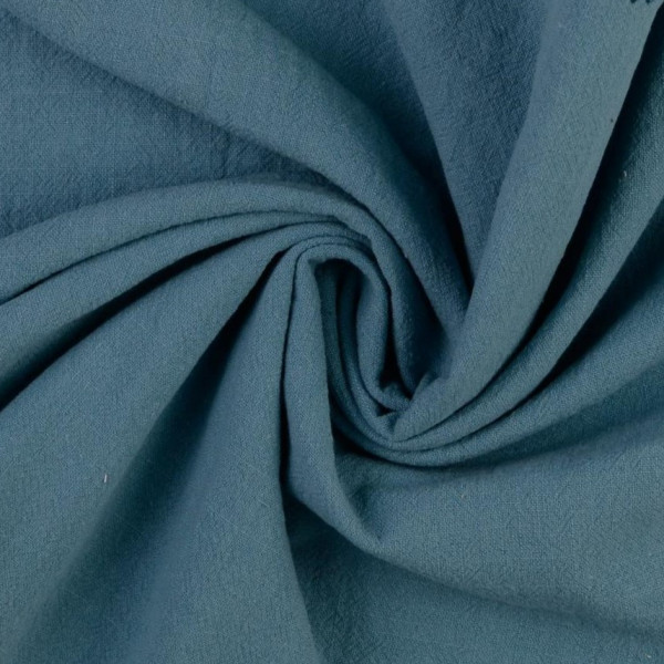 Baumwollstoff "Vintage" petrol