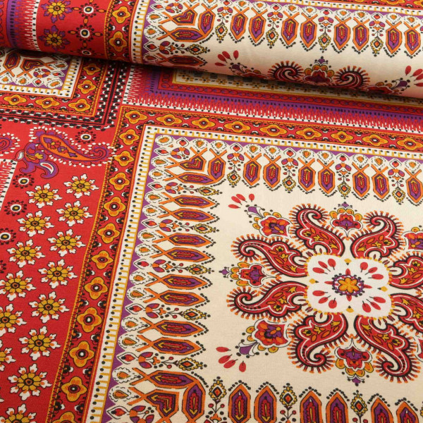 Viskosejersey "Orient" rot